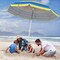 Costway 6.5 FT Patio Beach Umbrella Sun Shade Tilt Aluminum Sports Portable Carry Bag Multicolor/Blue/Turquoise/Beige